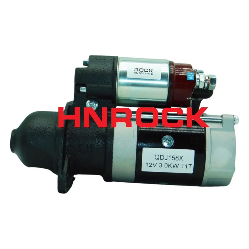 

NEW HNROCK 12V 3.0KW 11T STARTER MOTORS QDJ158X FOR 4D18F(QC480) 4A1 490