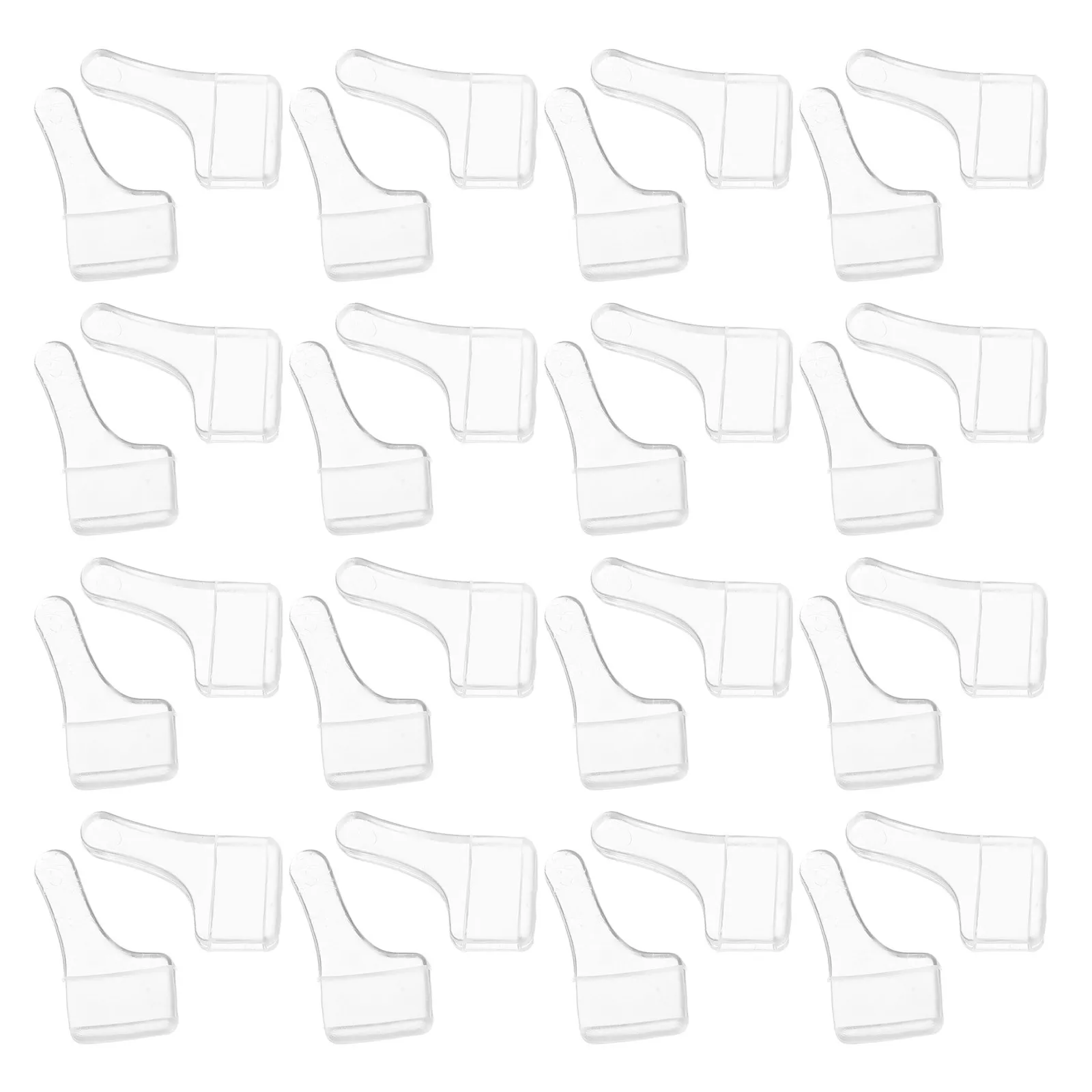 

100Pairs Eyeglass Anti Slip Ear Covers Transparent Silicone Soft Comfortable Nonslip Temple Tips for Glasses Sunglasses