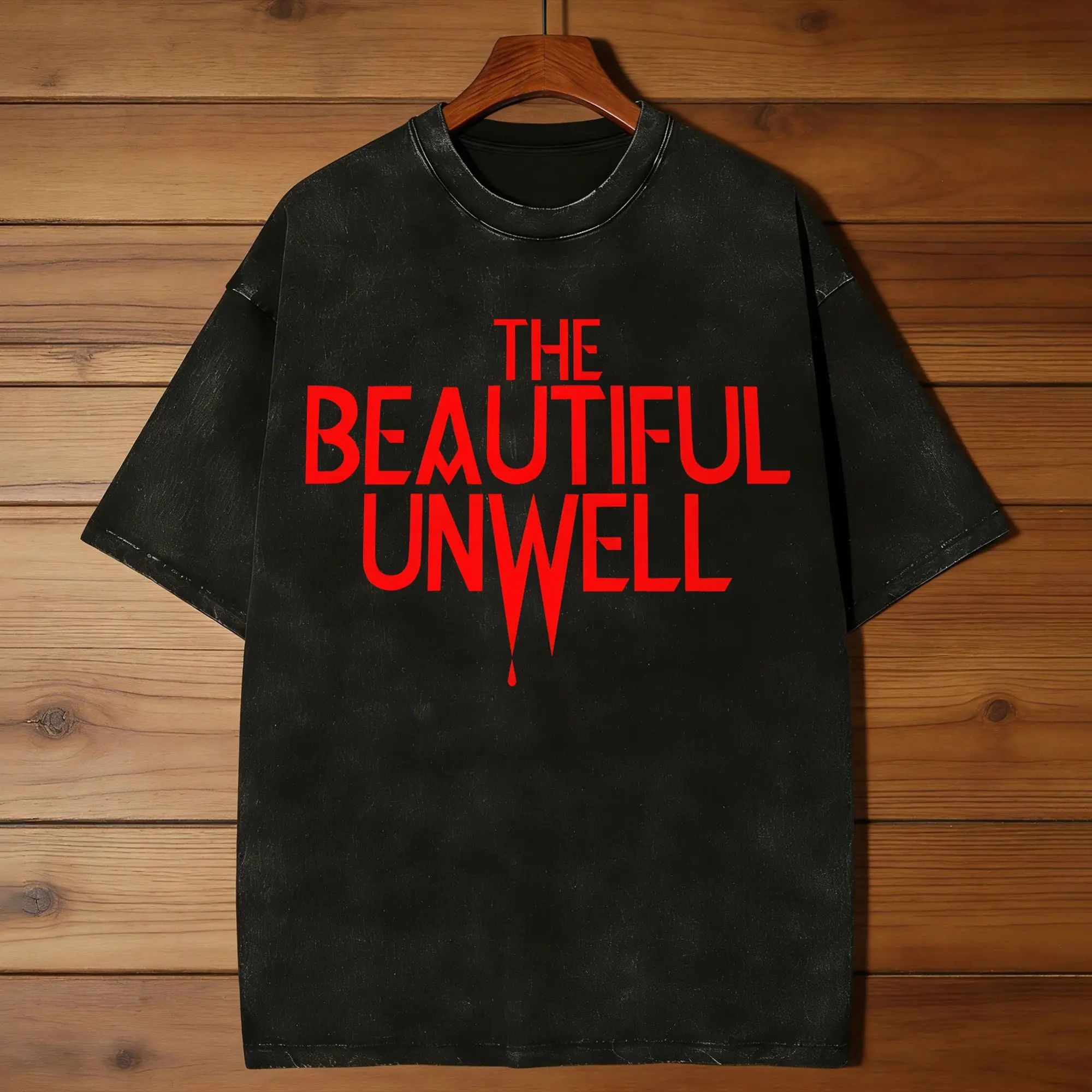 The Beautiful Unwell Men T Shirts Washed  Novelty Tee Shirt Short Sleeve Round Collar T-Shirts 100% Cotton Classic Clothing