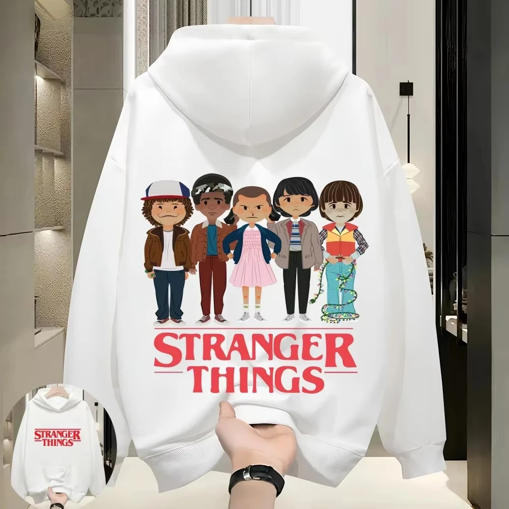 

Stranger Things 2026 Hellfire Club Monster, модная толстовка с капюшоном, одинаковые комплекты для семьи и пар, модная толстовка с принтом, одежда для взрослых и детей