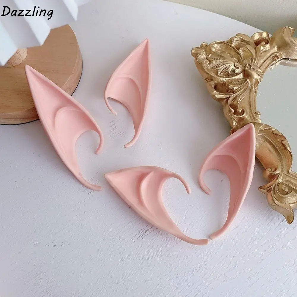 

Unisex Photography Props Fairy Cos Accessories Ear Cuff Jewelry False Ears Women Earrings Elf Ears