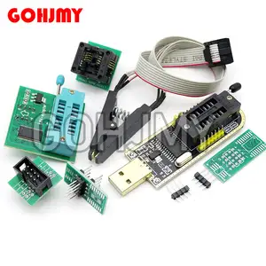 Bilashmart 1 CH341A 24 25 Series EEPROM Flash BIOS USB Programmer Module + SOIC8 SOP8 Test Clip + 1.8V adapter + SOIC8 adapter DIY KIT
