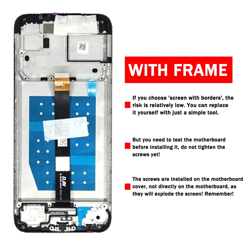 New For Motorola One Fusion XT2073-2 LCD Touch Screen Digitizer Assembly For Moto One Fusion+ OneFusion Plus PAKF0002IN Display