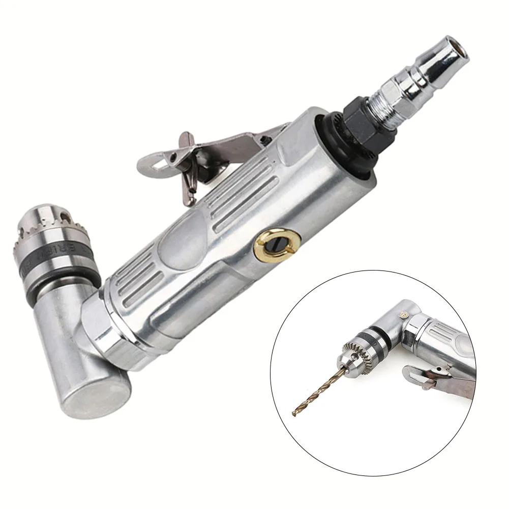 Pneumatic Drill 1/4 High Speed 90 Degree Elbow Right Angle Air Drill Hole Drilling Machine