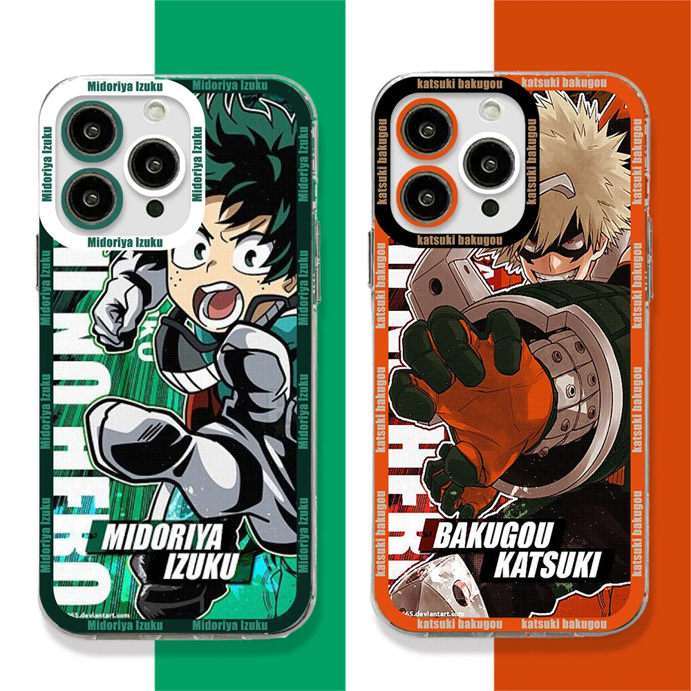 My Hero Academia Katsuki Bakugo Phone Case For Xiaomi Redmi Note 12 11 10 9 Pro 8 9C 10C 12C 13C 4G 5G Soft Silicone Transparent