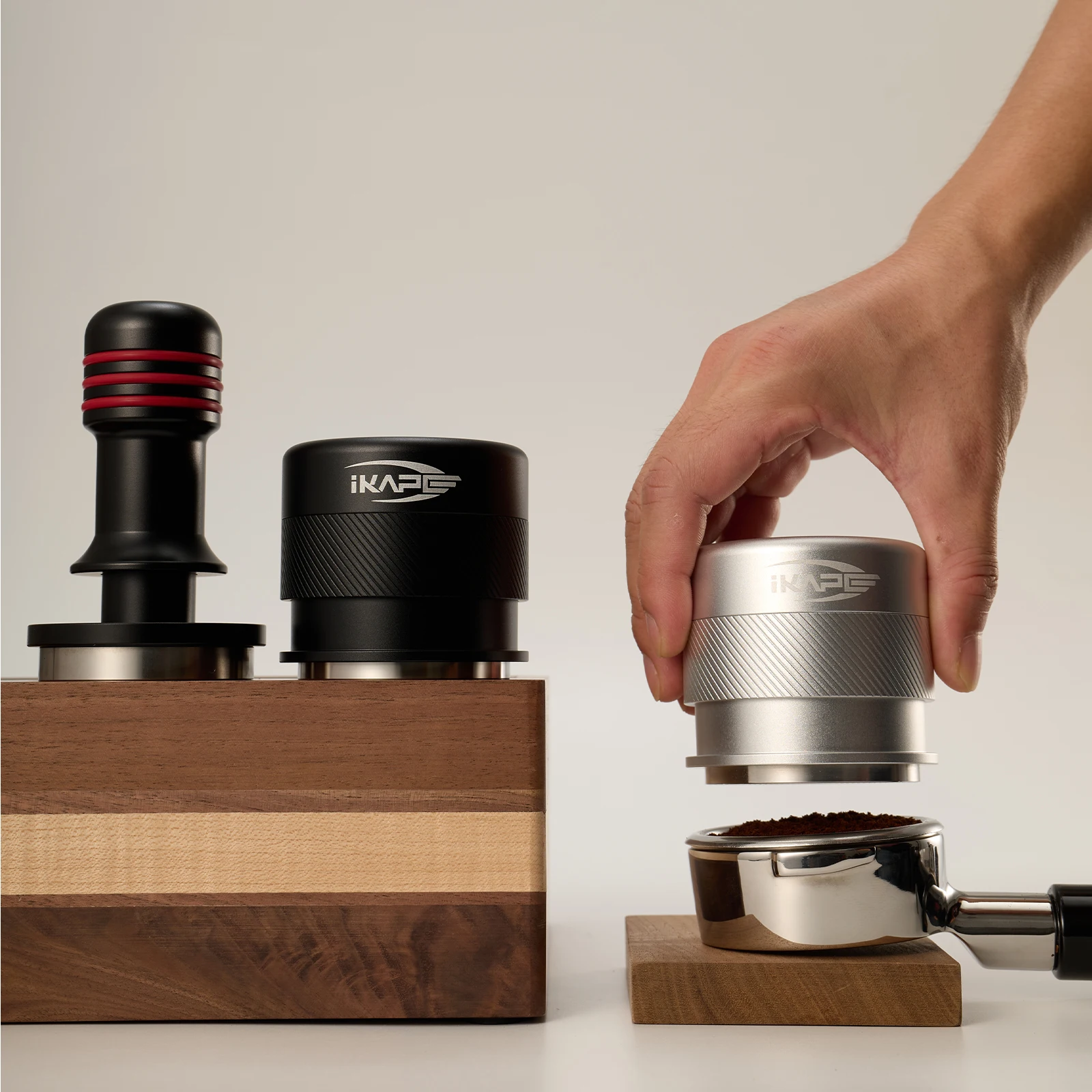 IKAPE Coffee Tamper 51/54/58mm With Spring Loaded Espresso Pressure Tamper For Breville Black Coffee Accessories Barista