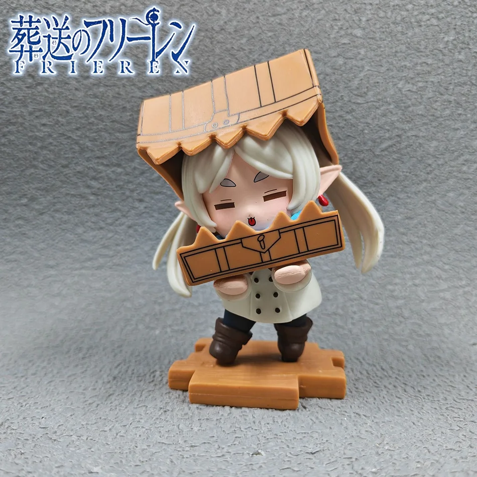 Figurine de Frieren en carton, style chibi, Frieren : Au-delà de la fin du voyage, adorable figurine d’elfe, décoration intérieure de voiture pour les fans d’anime.