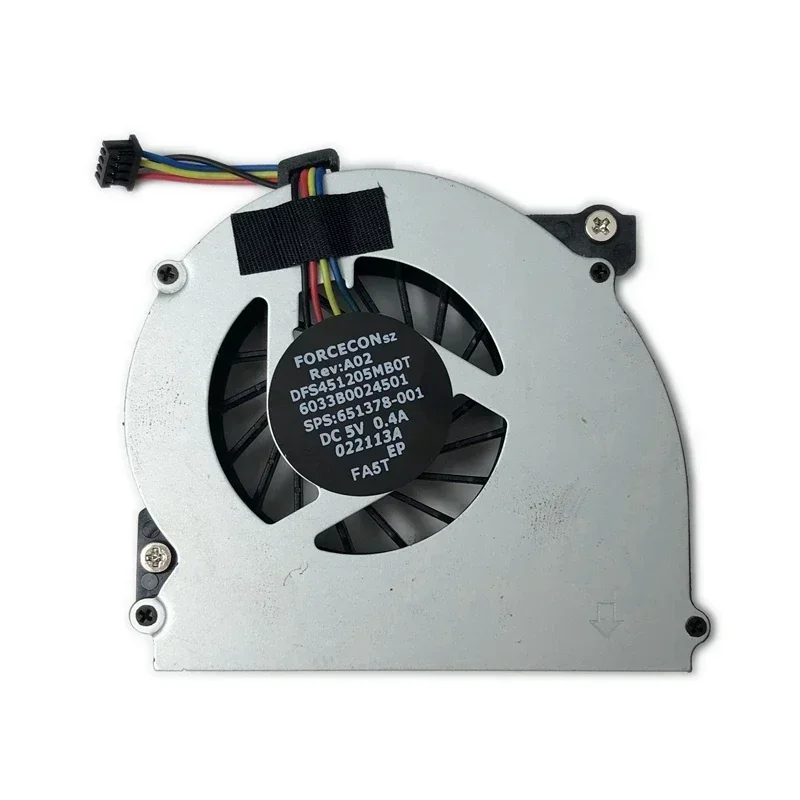 New Laptop CPU Cooling Fan For HP EliteBook 2560 2570 2560P 2570P Cooler 651378-001 MF60090V1-C130-S9A DC5V 0.40A