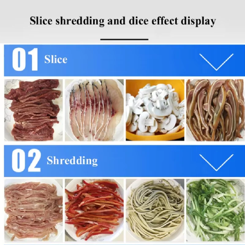 حار بيع متعددة الوظائف الجدول آلة تقطيع اللحوم التجارية أفضل آلة تقطيع اللحوم الخام التجارية