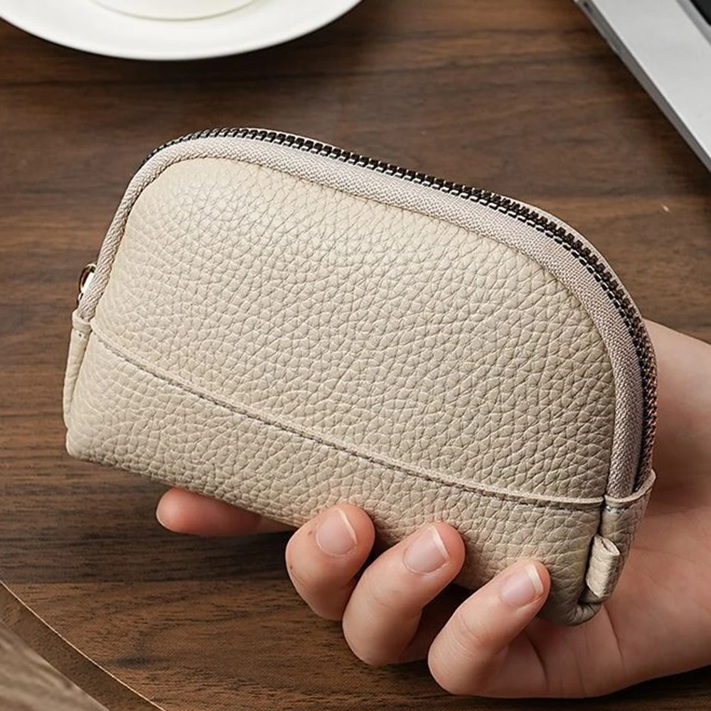 Vintage Zipper Coin Purse Short Wallets Simple PU Leather Mini Clutch Card Holder Portable Small Wallet Money Bag for Women Men