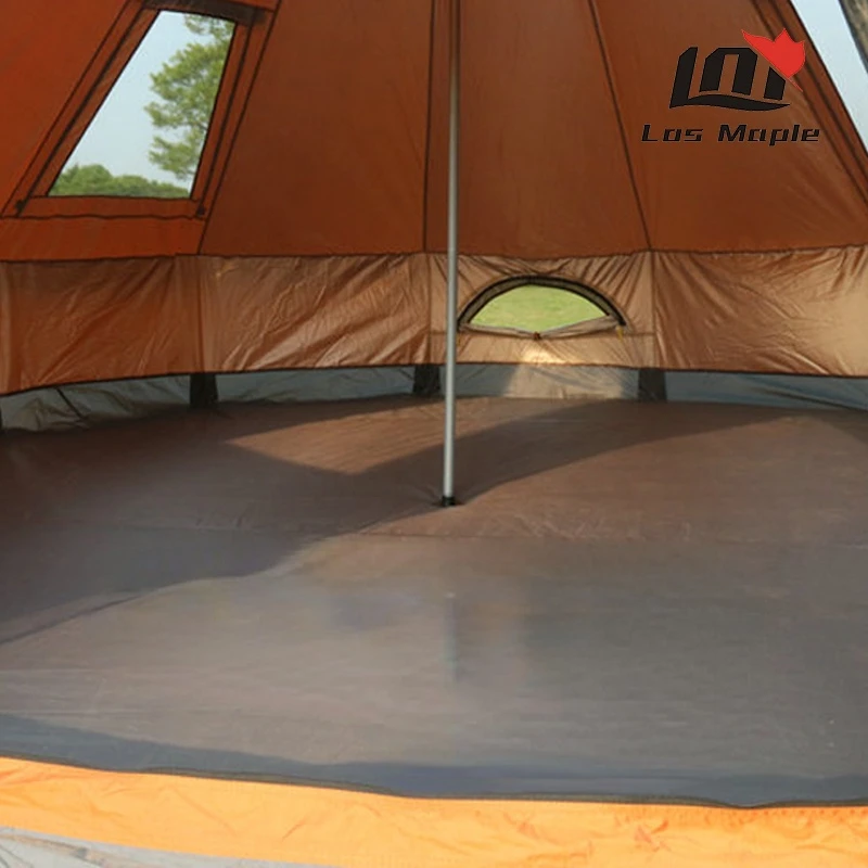 Imagem -06 - Glaming Antistorm Outdoor Camping Castelo Tent Prata Revestido Função uv Luxuoso Yurt Mongol Família Caminhadas Viagens a 10 Pessoas