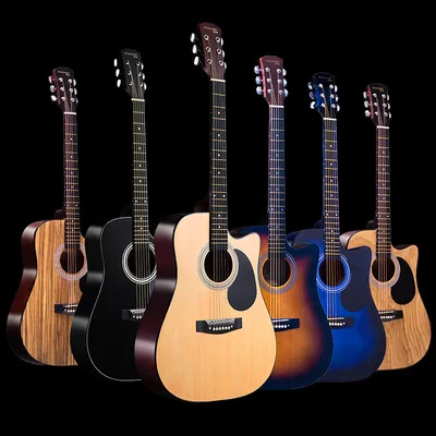 YYHC-China manufacturer direct sale cheap 41 inch full basswood acoustic guitar with good quality accept