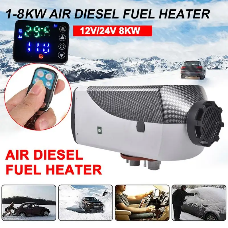 

Diesel Parking Heater 8KW Diesel Heater With LCD Monitor Remote Control 9 L Tank Parking Heaters For Trucks Boats Touring Car