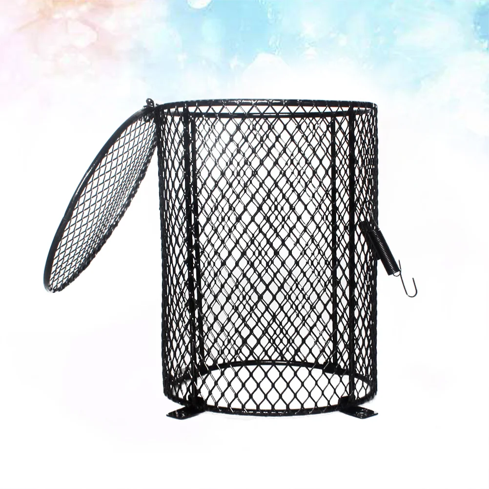 Reptile Hot Net Cage Protection Lampshade Shell Heating Lamp Round Anti-Scalding Lampshade Habitat Decor Reptiles Pet Products (