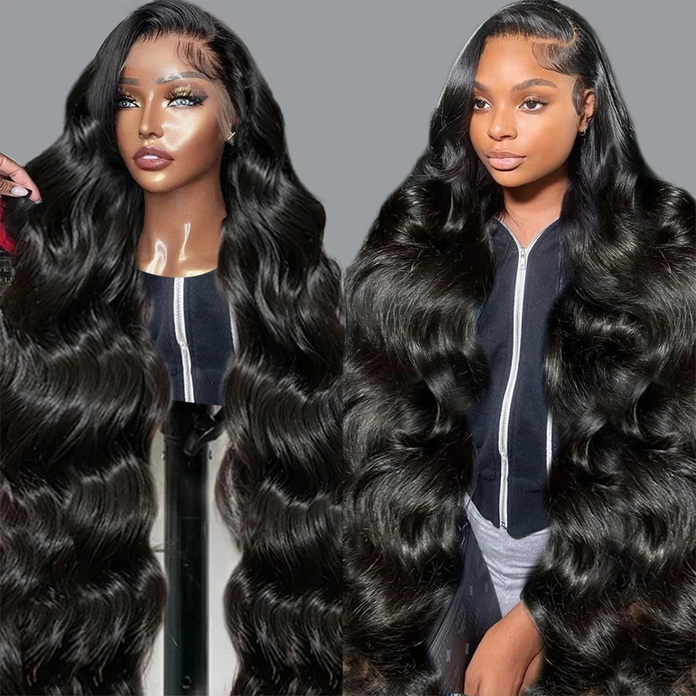 

250% Glueless Wear to Go HD Transparent 13x4 13x6 Body Wave Lace Frontal Human Hair Wigs Brazilian Wigs For Women On Sale