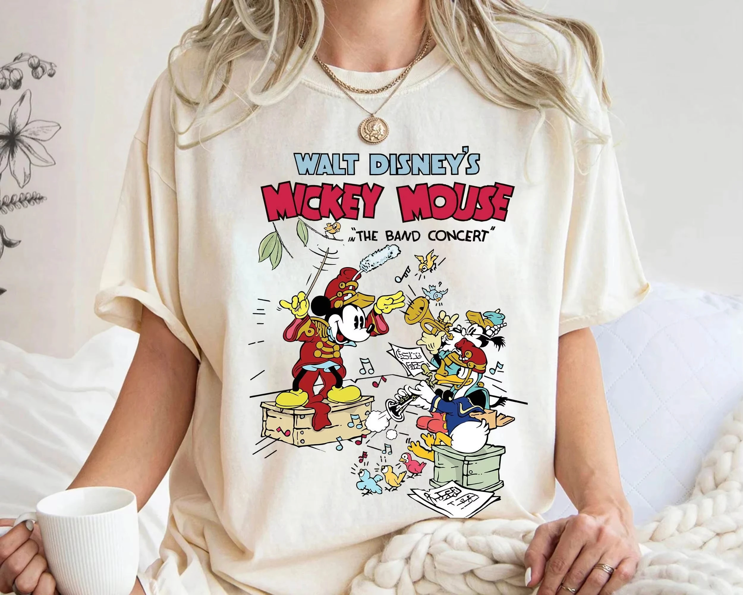 

2025 Summer New Disney Mickey Mouse T-Shirt Boys and Girls Family Parent-Child Clothing Casual Loose Comfortable Short Sleeve