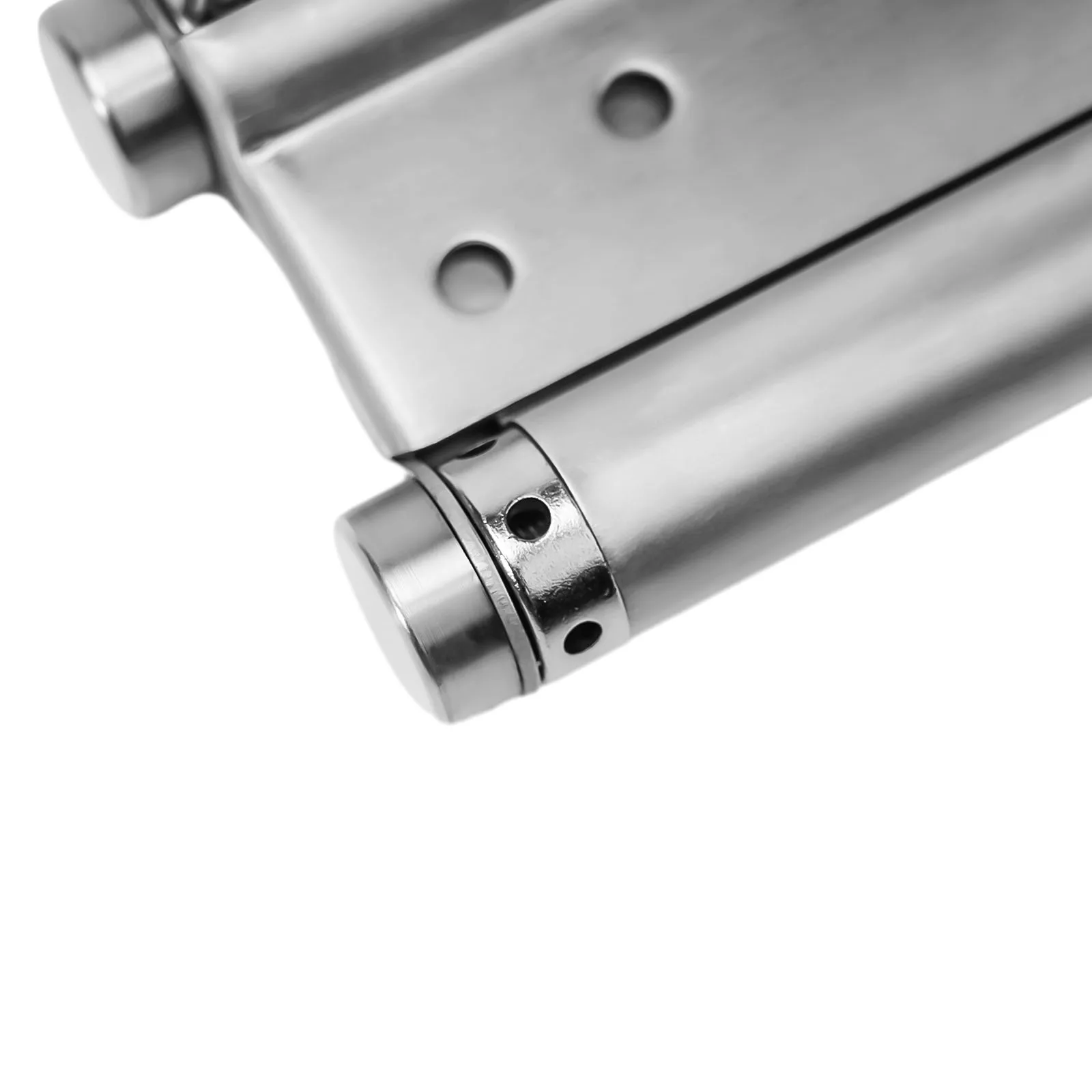 Double Opening Spring Hinge in Stainless Steel for Two-Way Swing Doors Requiring Smooth Adjustable Motion Control