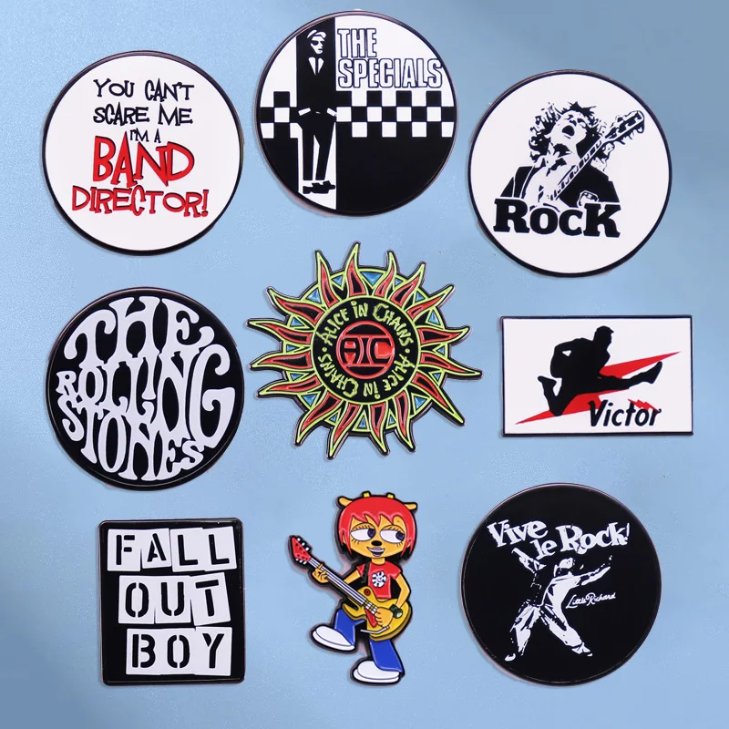 New Rock Band Pin Punk Music Singer spilla Fan Collection medaglia zaino Badge accessori per vestiti di moda