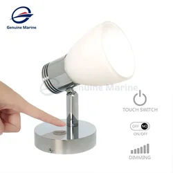 Luz de leitura com escurecimento de toque LED RV DC12V pode 350 ° Rotação barco interior iate marinho caravana campista acessórios lâmpada quente de parede