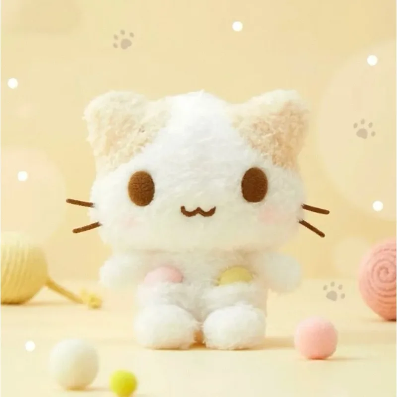 Masyumaro fofo fuwa nyanko gato chaveiro de pelúcia chaveiro dos desenhos animados kawaii bonito saco chaveiros mascote charme chaveiro