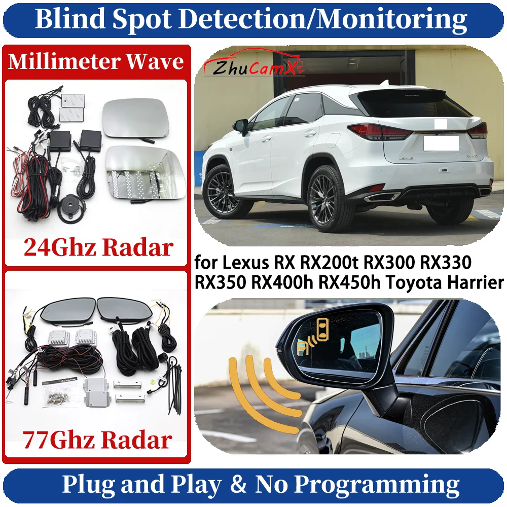 Blind Spot Monitoring/Detection System for Lexus RX RX200t RX300 RX330 RX350 RX400h RX450h Side Lane Change Warning Safe Assist