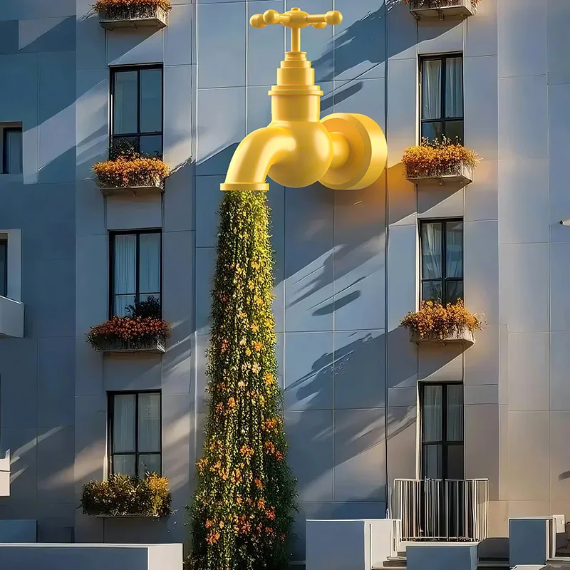 

Faucet Waterfall Sculpture Outdoor Fiberglass City Landscape Creative Sculpture
