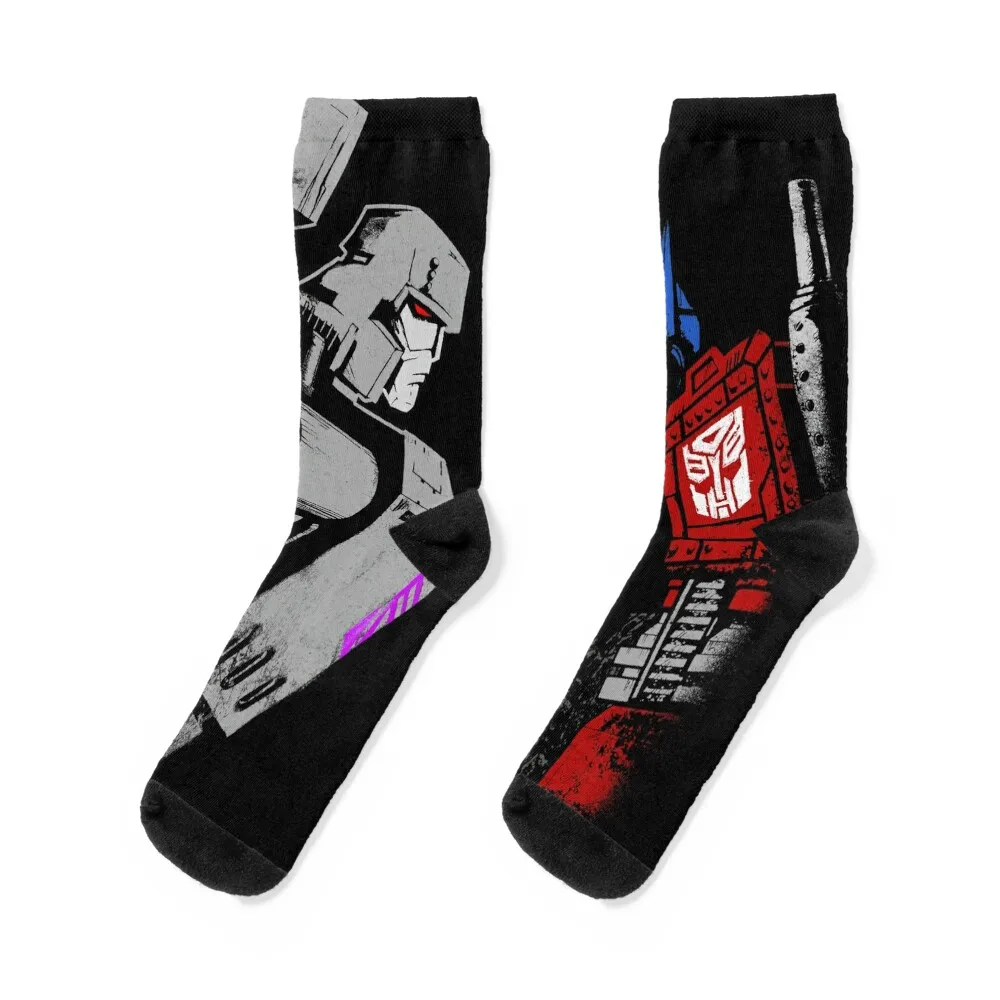 optimus prime megatron transformers full color Socks christmas gift hip hop Male Socks Women's