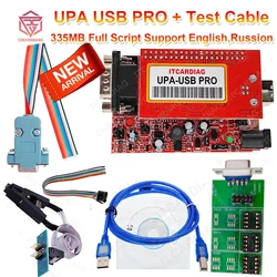 2024 UPA USB PRO V1.3 SN:050D5A5B with Test Cable ECU Chip Tunning with 350MB Full Script Upa Usb Programmer Full Eeprom Adapter