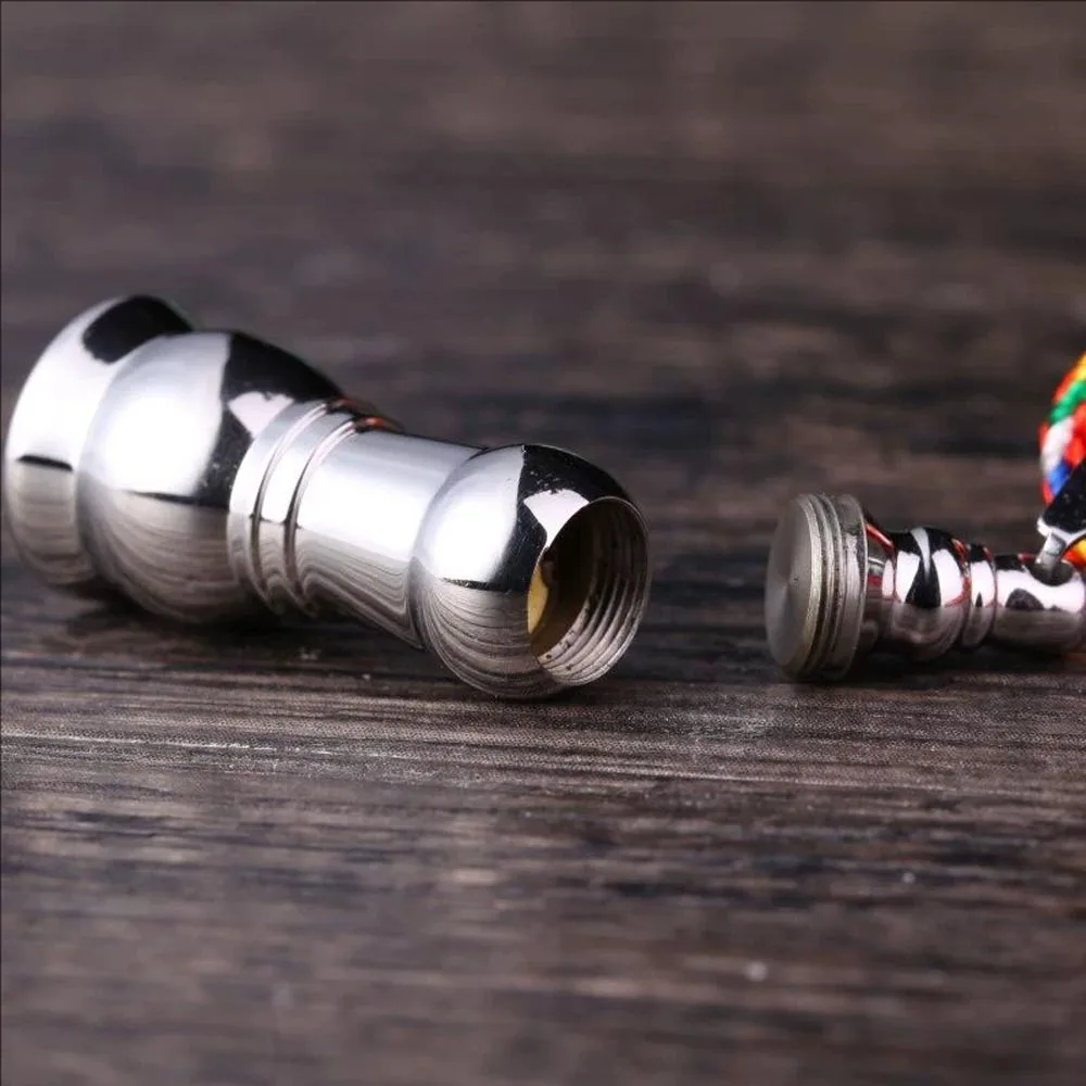 Stainless Titanium Steel Buddhism Jewelry Six Words Pendant Sanskrit Amulet Charms Locket Necklace For Men Openable Storage Case