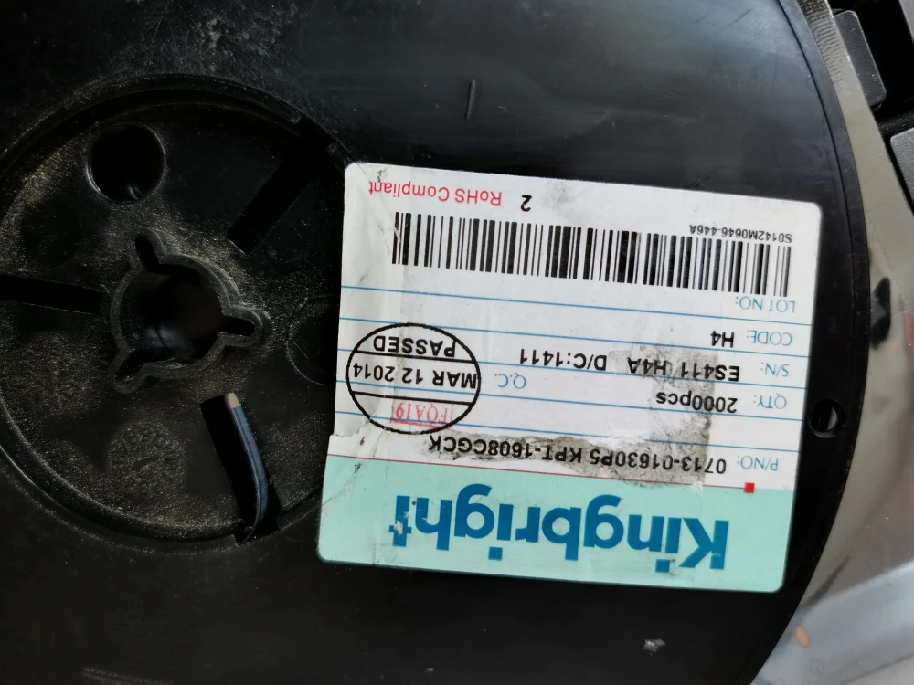 50Pcs/KPT-1608CGCK 0603 (1608) Yellow-green SMD LED indicator