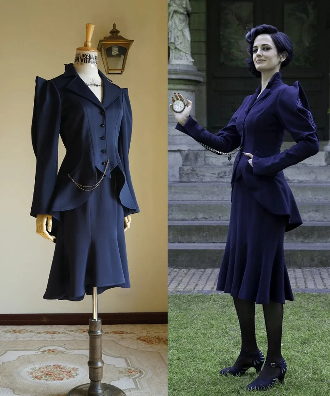 

Костюм для косплея Miss Peregrine's Home Peculiar, женская куртка, юбка, платье Renessiance, повседневное послеобеденное платье, прогулочный костюм