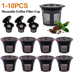 1-10Pcs Refillable Coffee Filter Cup Reusable Coffee Pod Filled Capsule Compatible With Keurig 2.0 1.0 K Cup Coffee Makers