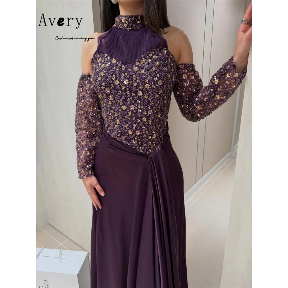 

Avery Custom Fishtail Black Flower Lace Evening Dresses 2026 Luxury Woman Elegant Evening Dress for Event Women's Ball Gown Prom