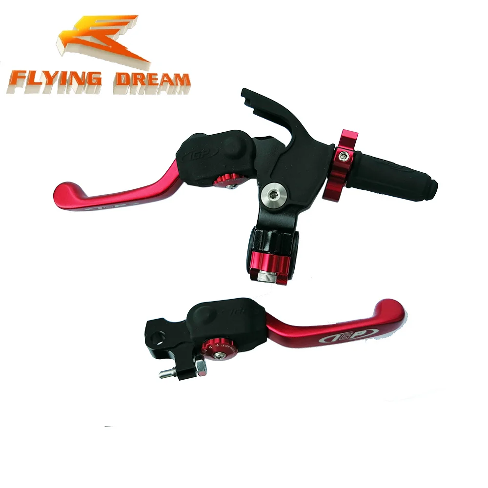 pit bike IGP crashproof alloy brake & clutch levers red pit bike lever sample available