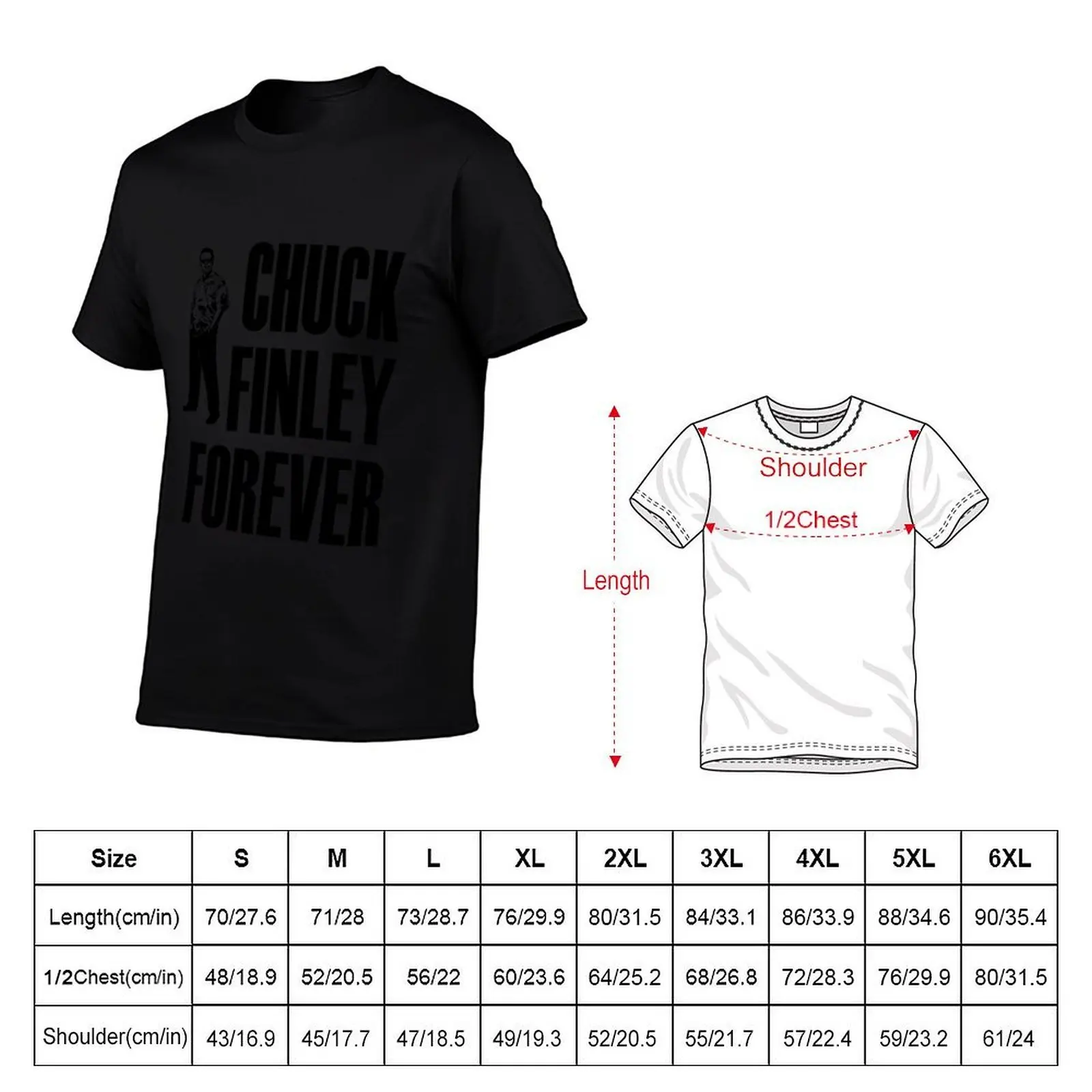 تي شيرت Chuck Finley Forever تي شيرت رجالي برسوم جرافيك تي شيرت رجالي برسوم جرافيك