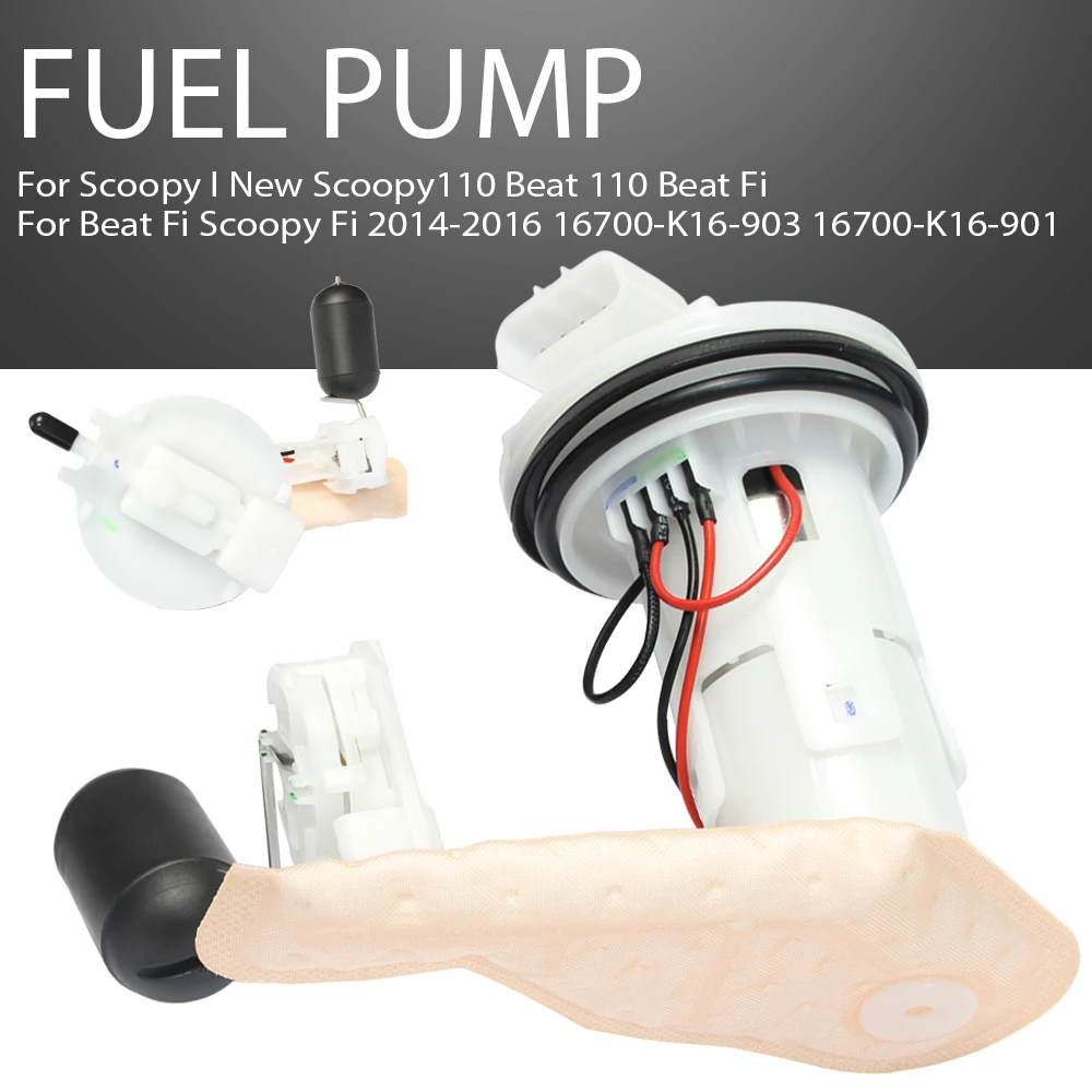 

Fuel Pump Assy For Scoopy I New Scoopy Beat 110 Beat Scoopy Fi 2014-2016 16700-K16-903 16700-K16-901