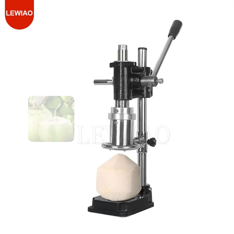 High Efficiency Commercial Mini Hand Press Coconut Hole Opener Extractor/Green Coconut Lever Manual Hole Punch Machine