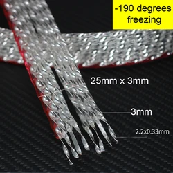 Bulk Audiophile Cord Line YIVO Audio Hi-end SP-108FS 25*3MM Flat Copper Plated Pure Silver Flexible 8 Core Speaker Wire Cable
