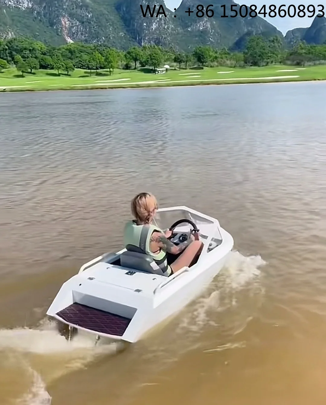Entertainment Shark Mini Speed Jet Kart Boat, High Load Stable Power Component For Scenic Spot Water Park Facility