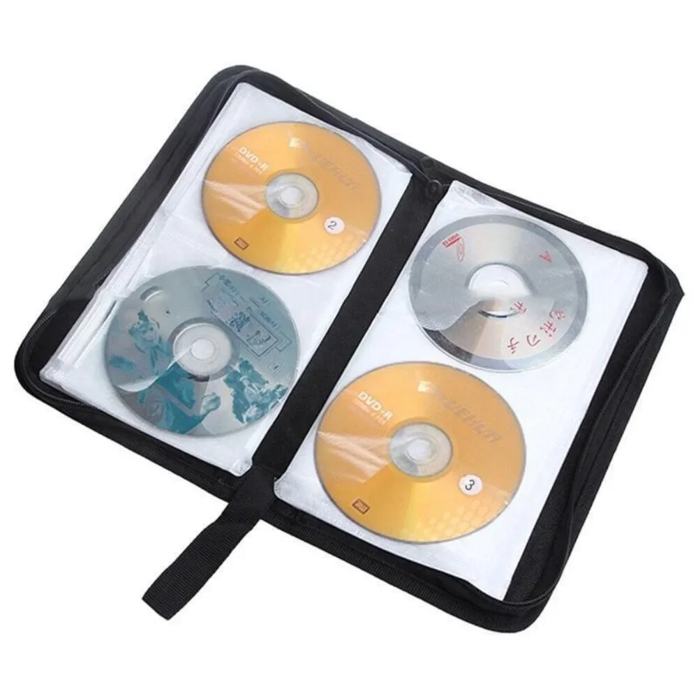 CD Protector CD Bag Useful 80 Sleeve Ring Binder DVD Storage Bag Big Capacity Lightweight Disc Holder enthusiasts Gift