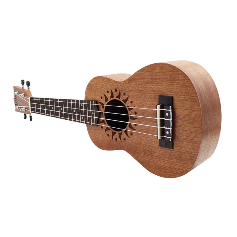 

Portable 21 Inch Ukulele 4 Nylon Strings Kids Small Guitar Simple Pattern Acoustic Ukulele for Beginners TOP quality