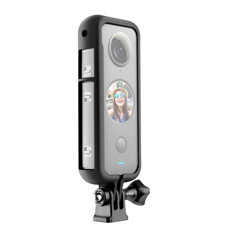 PULUZ PC Protective Frame Camera Case Shell with Adapter Mount & Screw for Insta360 ONE X2