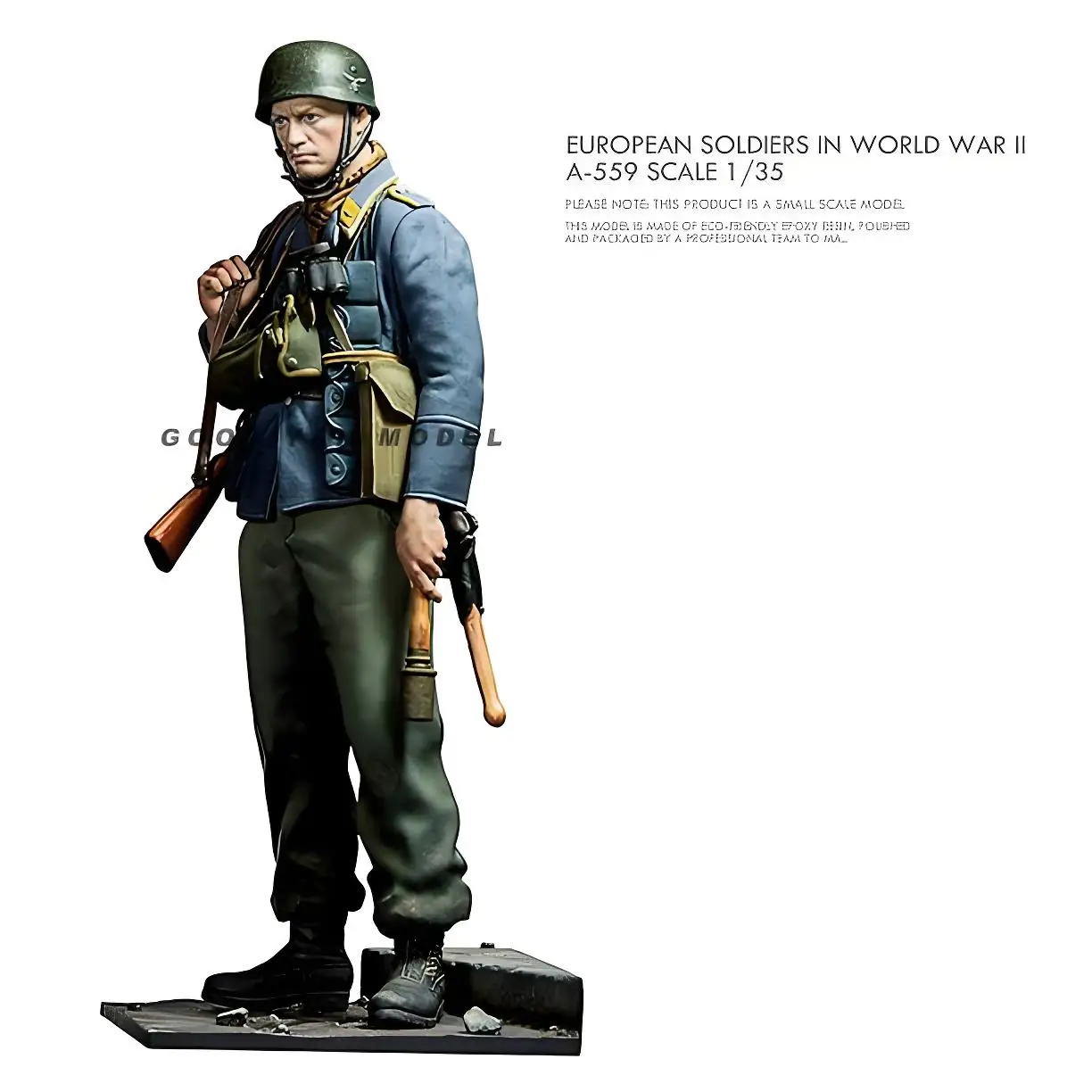 1/35 Resin Figure Model Kit European Soldiers in World WAR IIA-558 Scale Resin Model GK Unassembled and Unpainted