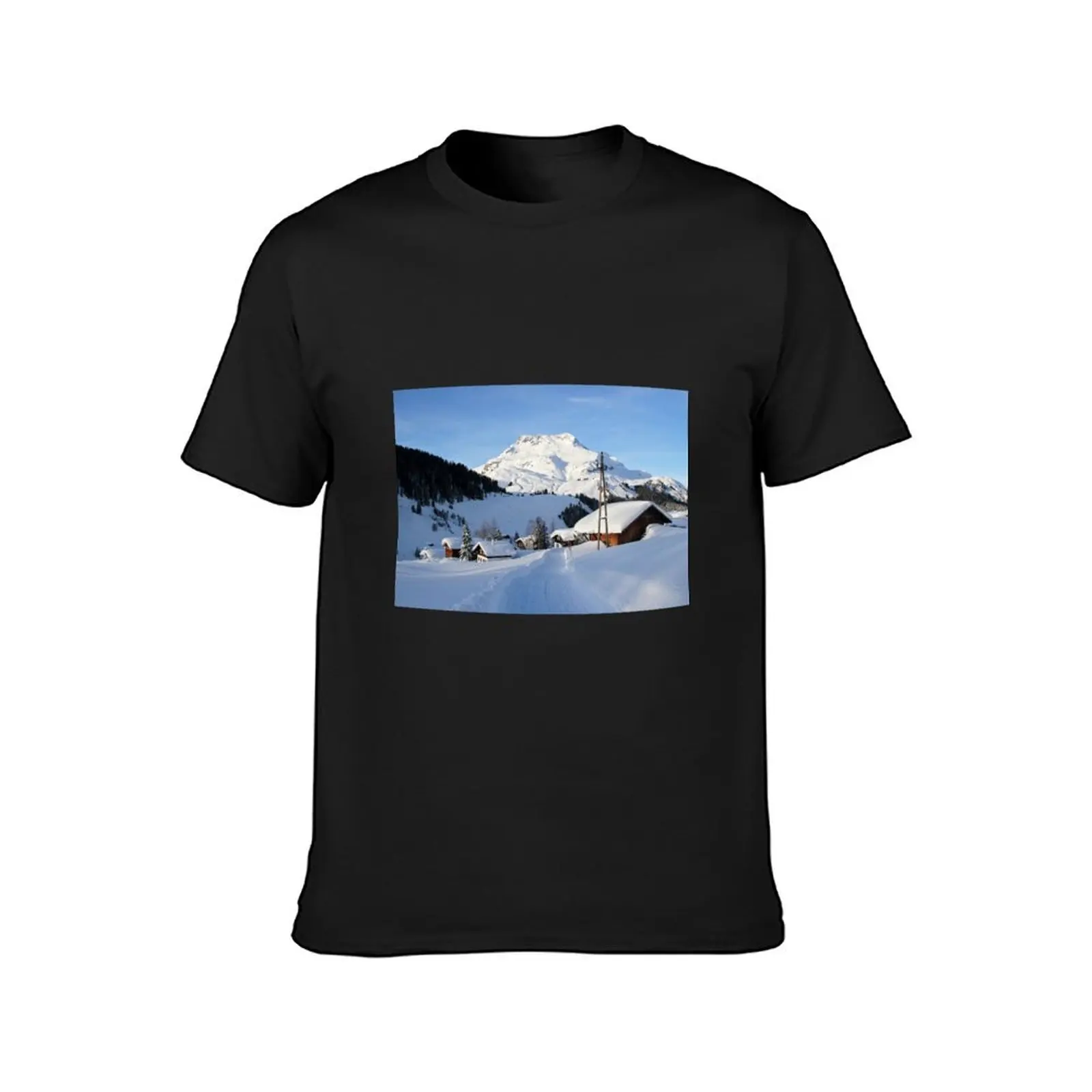 Nice Mountain Valley in the Austrian Alps at Winter T-Shirt cute clothes Aesthetic clothing vintage mens graphic t-shirts anime