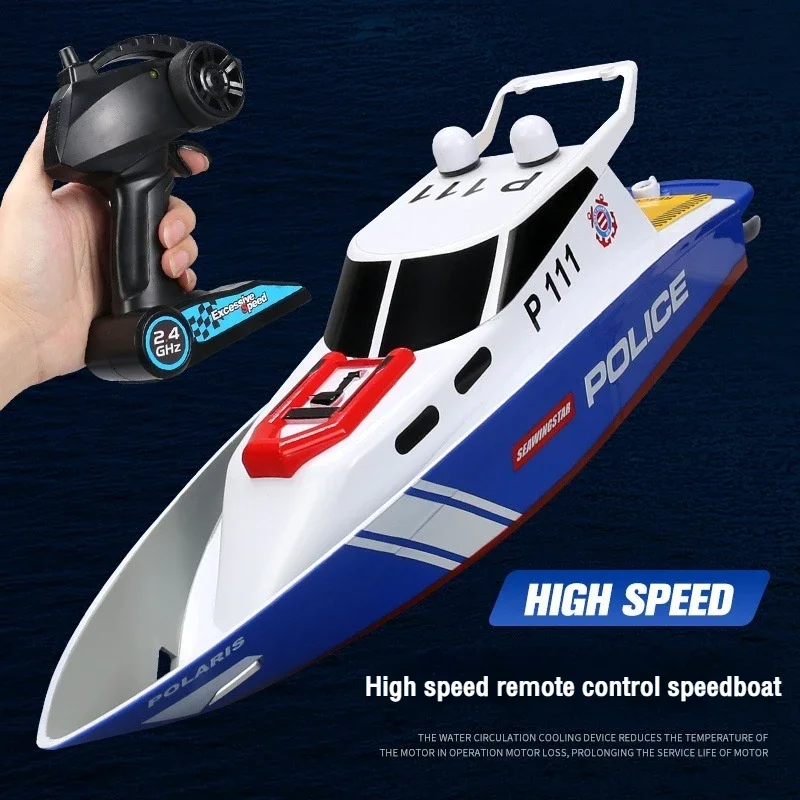ความเร็วสูง RC Speedboat รุ่น RTR ไฟฟ้ากันน้ําแข่งเรือ Universal Outdoor Water รีโมทคอนโทรลเรือของเล่นของขวัญ