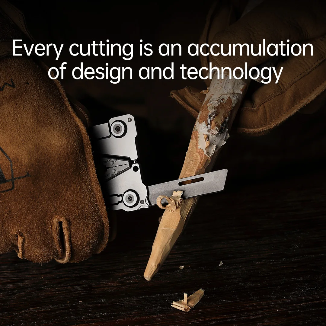 Nextool Silver Blade EDC Tool 14 In 1 Portable Pliers Multi Tool Screwdriver Wrench Pliers Knife With Leather Bag Hand Tools