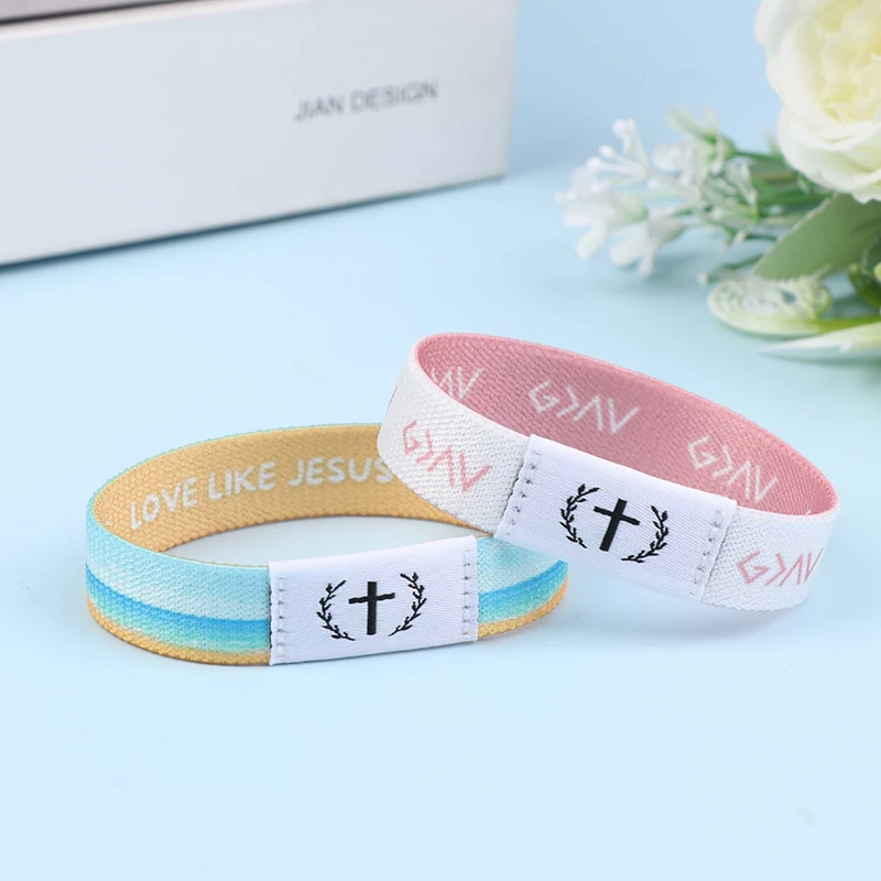سوار الكتاب المقدس القابل للارتداء، أساور دينية، سوار آية الكتاب المقدس اليومي المسيحي مع سوار معصم مطاطي NFC RFID #5
