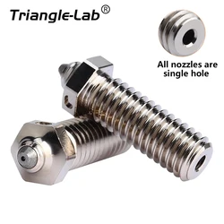 C Trianglelab Vulcão ZSTC Bico de carboneto de tungstênio banhado a cobre resistente ao desgaste de alta temperatura para impressora 3D Vulcão Hotend