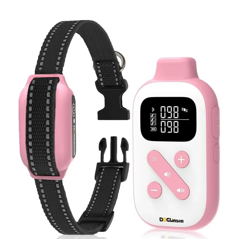 

No Shock Dog Training Collar, Beep&Vibrating Collar No Shock, No Shock Collar with Remote 2800Ft, Vibration Dog Collar