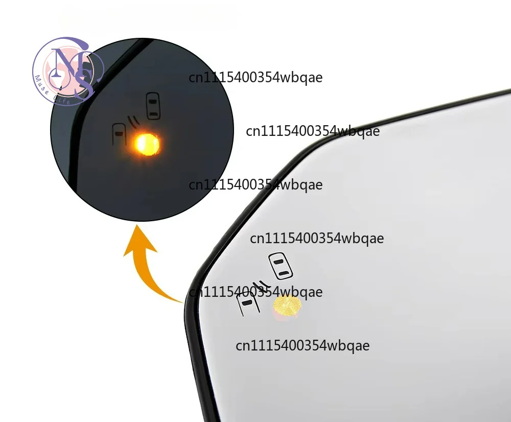 ZOCI- Heated Side Rear View Mirror Glass With Blind Spot Left Right For Ford F150 2015-2020